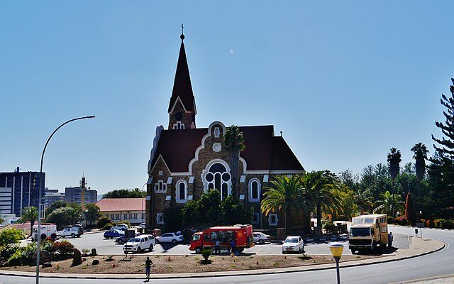L'église du christ, un des symbole de la Namibie.